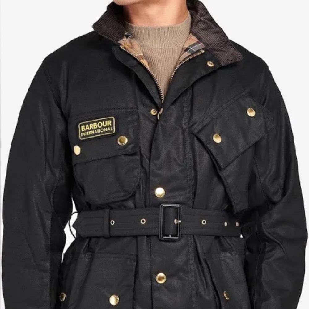 Barbour International Original Waxed Cotton Jacket M - Picture 2 of 15